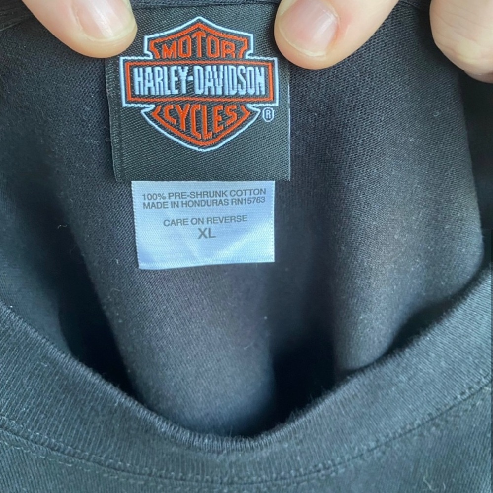 Harley Davidson graphic men’s t shirt new with sticker size XL - Picture 5 of 5